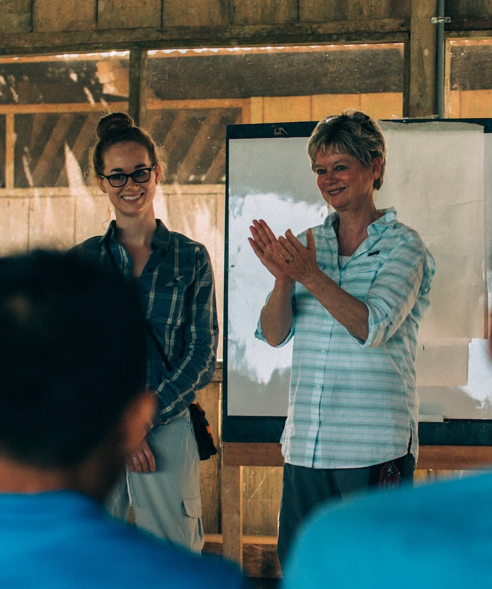kathy & emily teaching at aurora